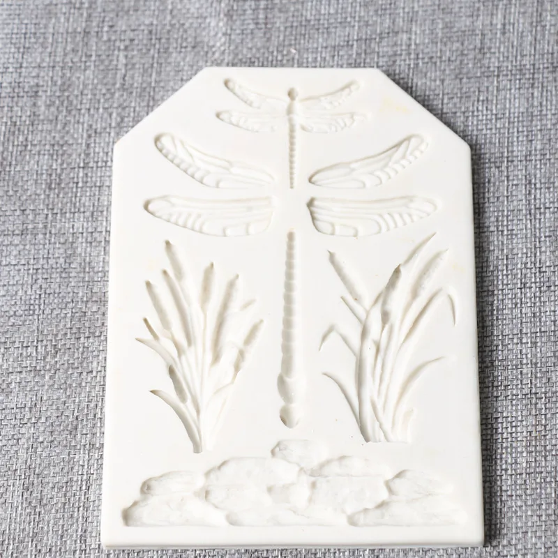 1 шт. силиконовая форма стрекозы травы украшения боковой части торта инструменты DIY конфеты шоколадная мастика формы из полимерной глины инструменты для выпечки