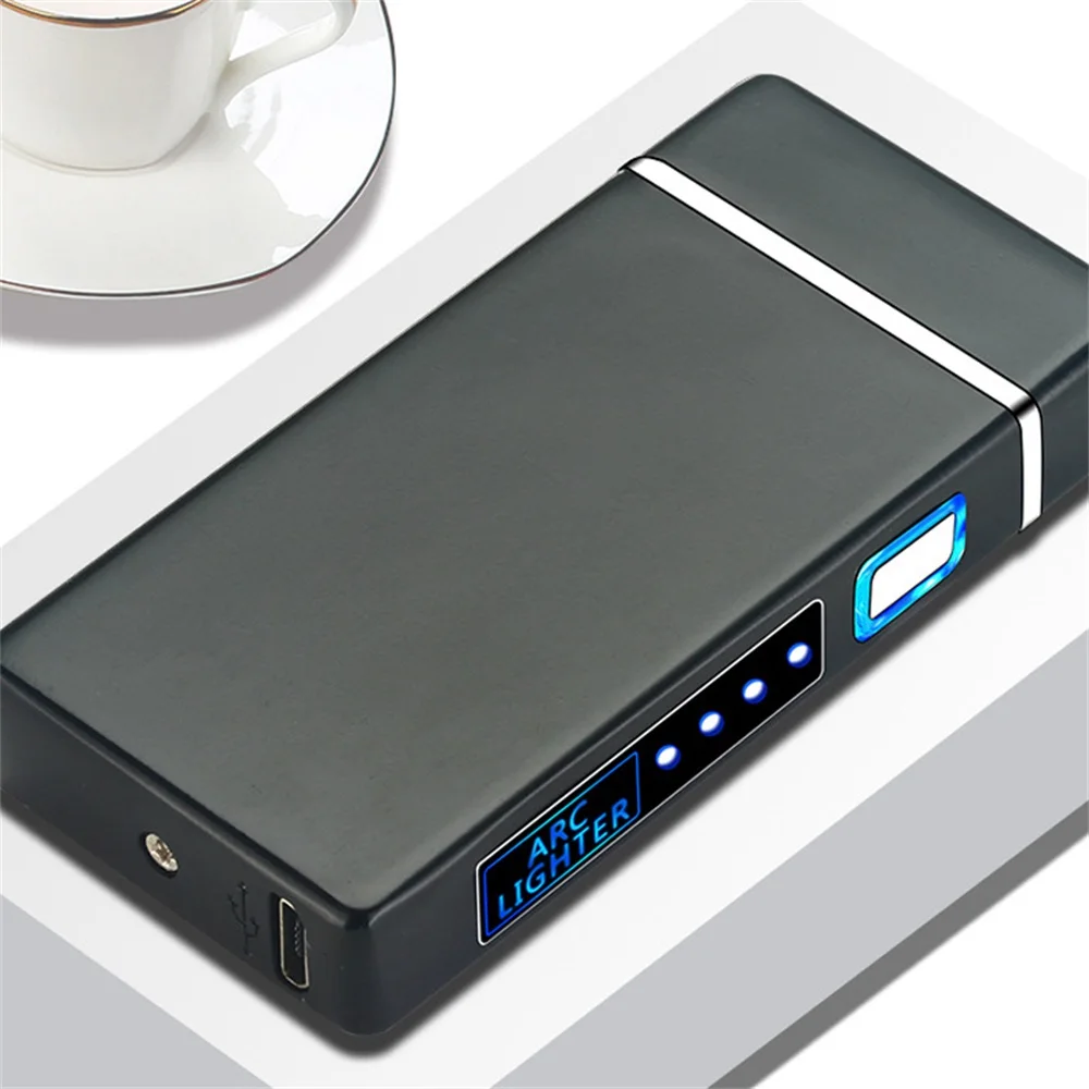 USB перезаряжаемая электрическая зажигалка с двойной дугой плазменная Зажигалка