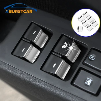 

Xburstcar 7Pcs/Set ABS Chrome Car Door Window Switch Lift Button Cover Trim for Hyundai Elantra 2017 2018 2019 2020 Accessories