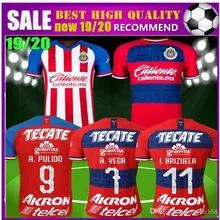 Guadalajara футбольные майки Chivas regal O. PINEOA A. PULIDO A. ZALDIVAR I. BRIZUELA home Out 19 20 Chivas regal футбольная рубашка