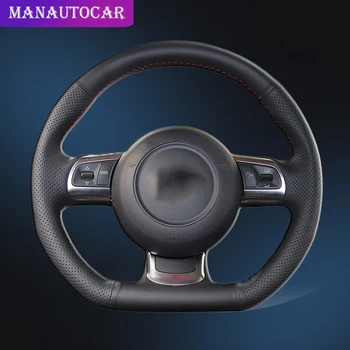 

Auto Braid On The Steering Wheel Cover for Audi R8 2008-2010 TT 2008-2015 TTS 2009-2015 TT RS 2012-2013 Car Steering Wheel Cover