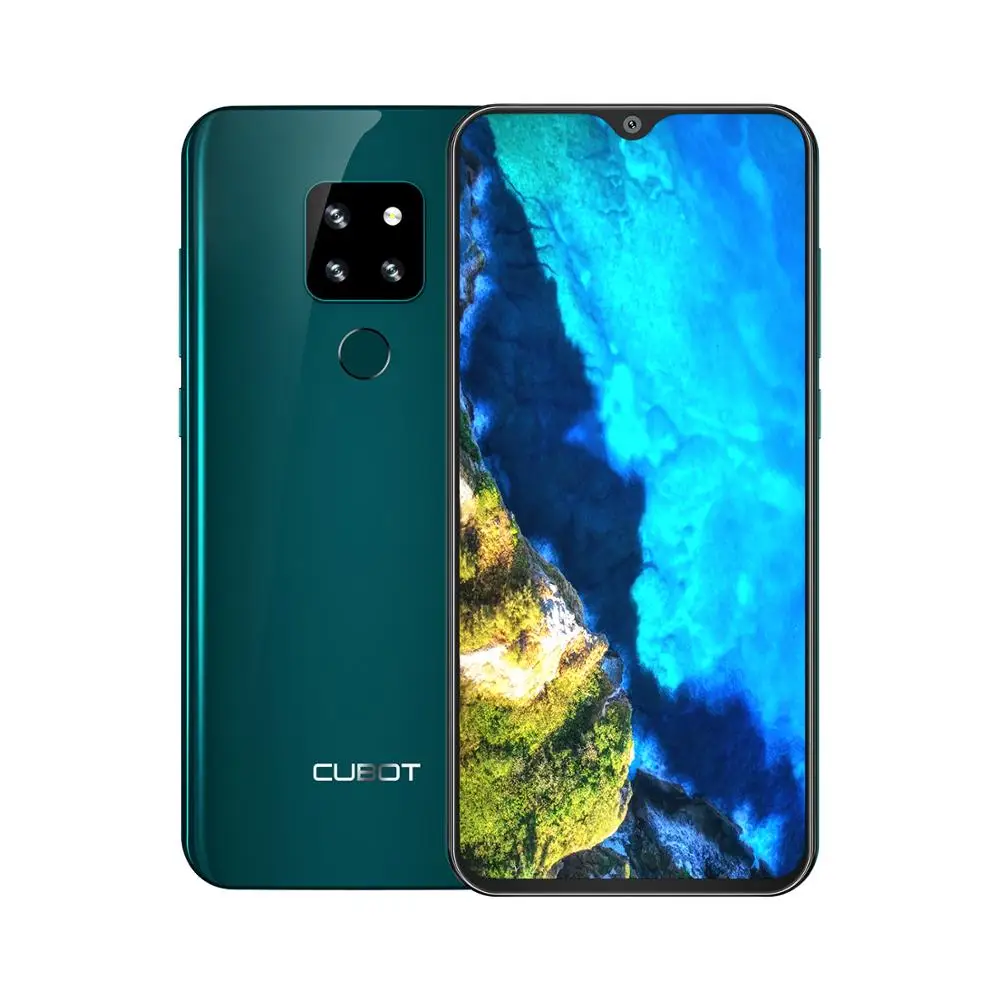 Green Смартфон Cubot P30 4 Гб RAM+ 64 ГБ ROM Памяти 6," экран капли воды FHD+ 2340x1080p Android 9,0 Pie Система Helio P23 SONY AI задние тройные камеры Телефон Поддержка Распознавания лица 4000 мАч Батарея 4G LTE Сети - Цвет: Green