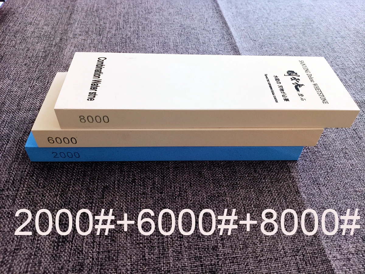 400#- 8000# точилка для ножей точильный камень шлифовальный камень 180*60*15 мм/7*2*0,5 дюймов - Цвет: 200060008000