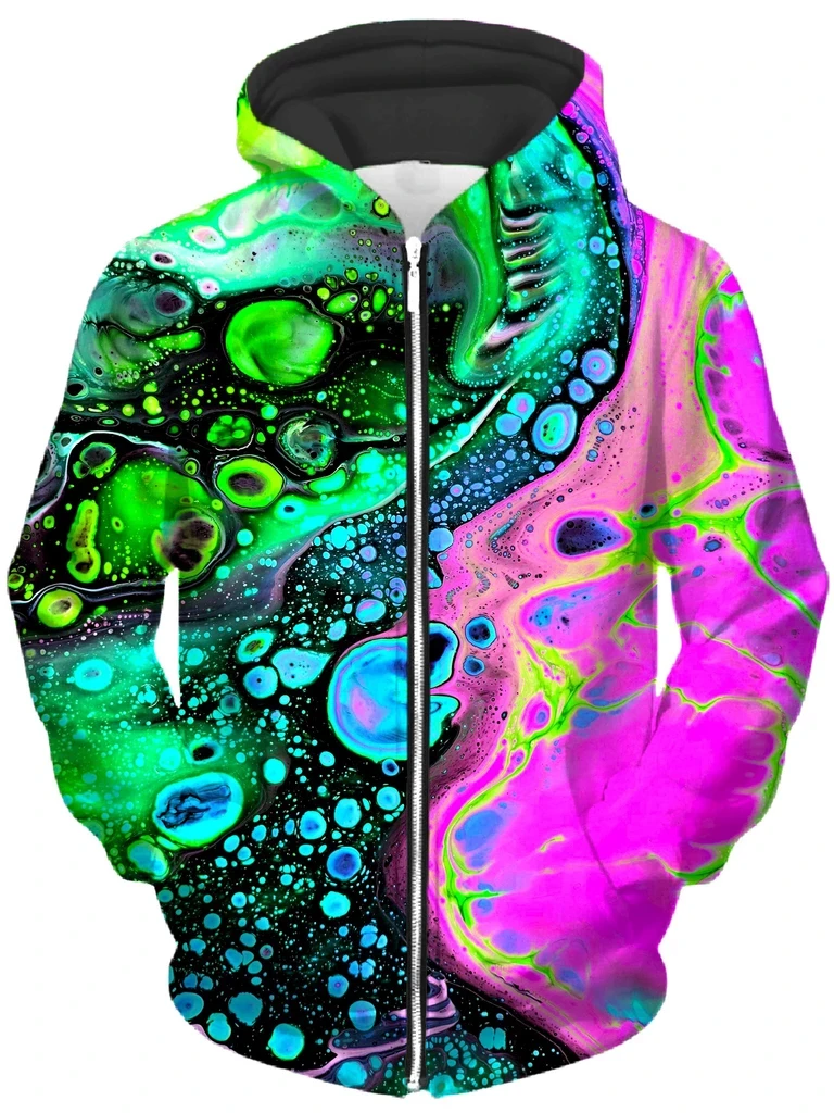 2019 New Fashion Trippy Hoodie Psychedelic swirl of vibrant colors 3D Print Sweatshirt Harajuku streetwear sudadera hombre MH777
