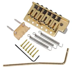 A Set Of Left-hand Gold Guitar Bridge 6 Strings Electric Guitar Parts Musical instruments Guitar Accessories