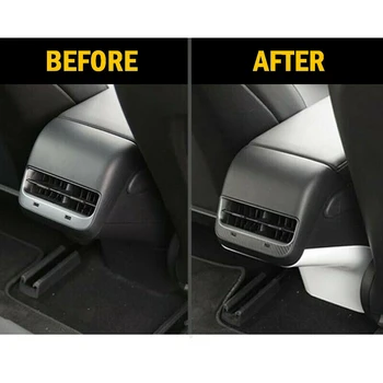 

For Tesla Model 3 2018-2019 Anti-Dirty Plate Trim Replacement Plastic Rear Cover Accessories