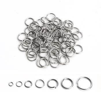 

200 Pcs Stainless Steel Open Jump Ring 3/4/5/6/8/10mm Dia Round Gold Color Split Rings For Diy Jewelry Making Findings