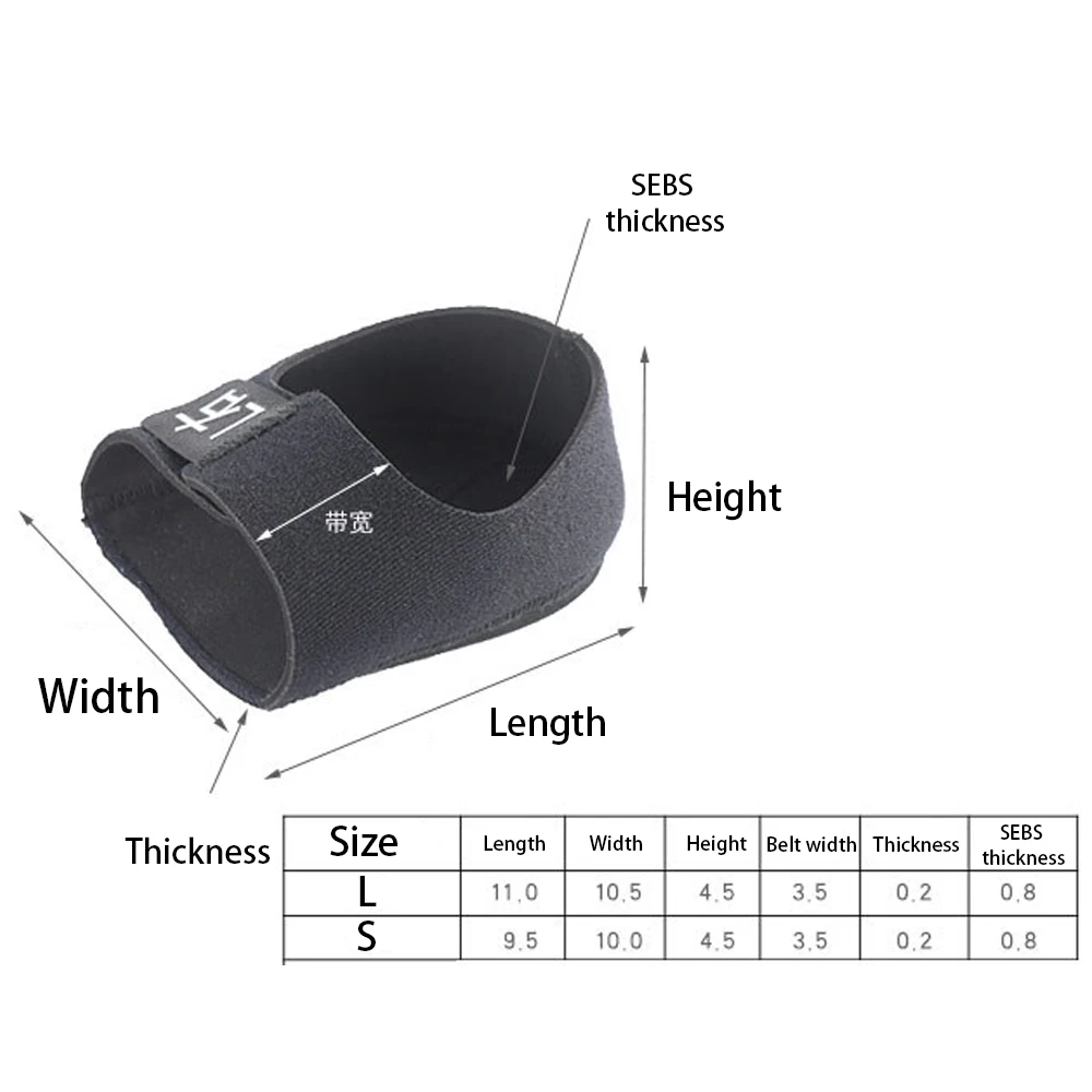 

Hook and Loop Design Foot Heel Protection Sleeve Keep Warm Ankle Socks Shock Absorption Feet Pad Heel Protection Sleeve