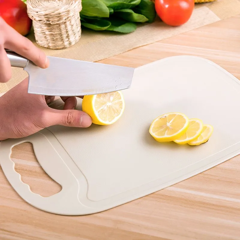 Пластиковая разделочная доска, противоскользящая жаростойкая кухонная разделочная доска для мяса, фруктов, овощей, кухонные принадлежности