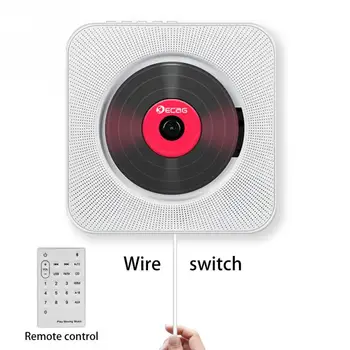 

Portable Bluetooth CD Player Wall Mountable Home Audio Boombox with Remote Control FM Radio Built-in HiFi Speakers USB MP3 #20