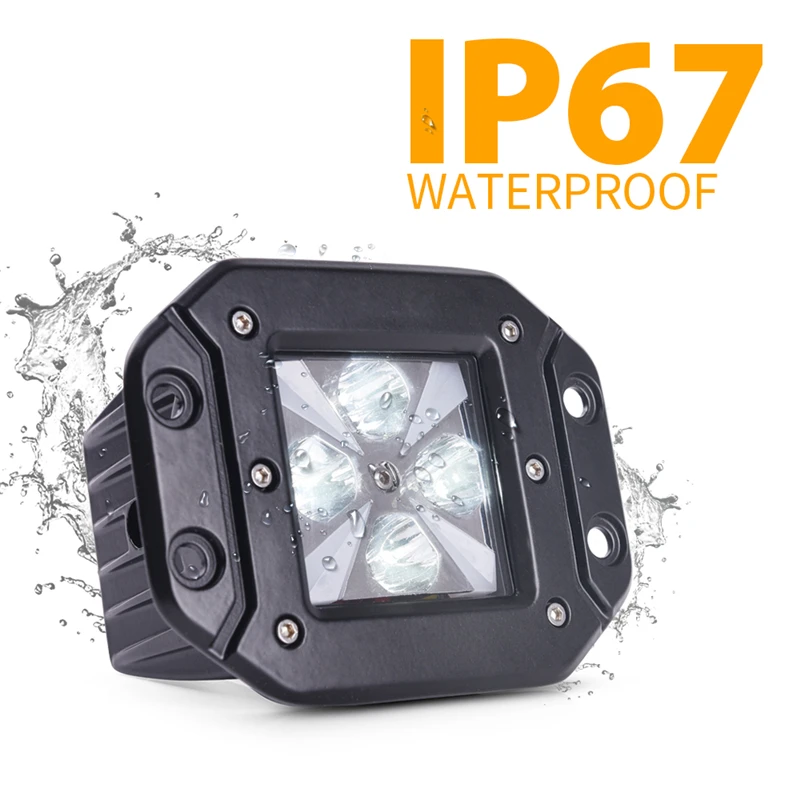 Vagens de Luz com Âmbar Luz de Trabalho Luz de Nevoeiro Drl para Veículo Mictuning Pces Marcador Luz 12 w Turn Signal Offroad Tronco Suv 2 Led 5 Barra de luzLuz de trabalho