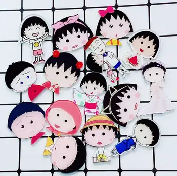 

lovely Chi-bi Maruko cartoon mix dog for Clothing Acrylic Badges Kawaii Icons on The Backpack Pin Brooch Badge