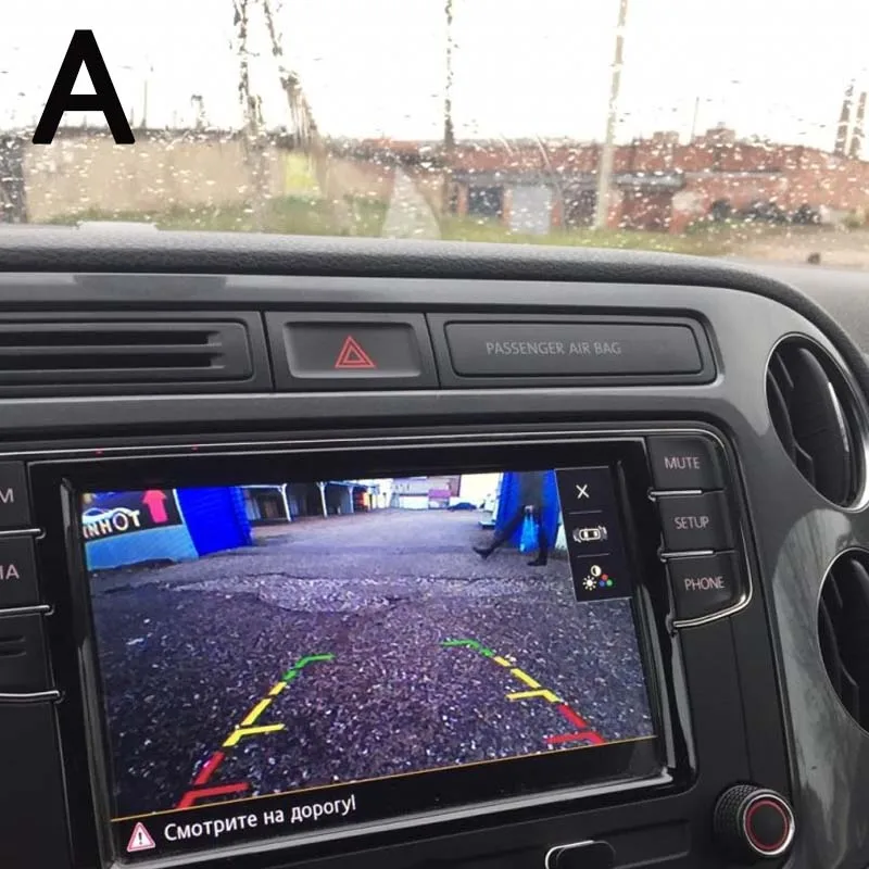 Золотой Sinairyu CCD HD Автомобильный багажник ручка заднего вида камера для Audi A4 A5 S5 Q3 Q5 для VW Golf Passat Tiguan Jetta Sharan, Touareg B6 B7 - Название цвета: Золотой