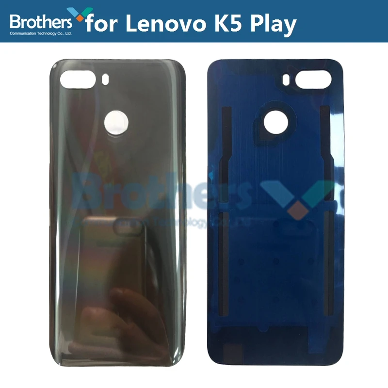 Carcaça de Bateria para Lenovo k5 Play L38011 K5play Carcaça de Bateria com Porta sem Lente de Câmera Tampa Traseira de Substituição de Telefone