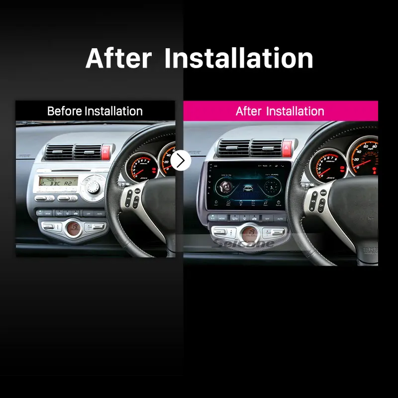 Seicane Android 8,1 автомобильный блок радио для 2006 Honda Jazz City Авто AC RHD gps навигация USB AUX поддержка Carplay OBD Цифровое ТВ