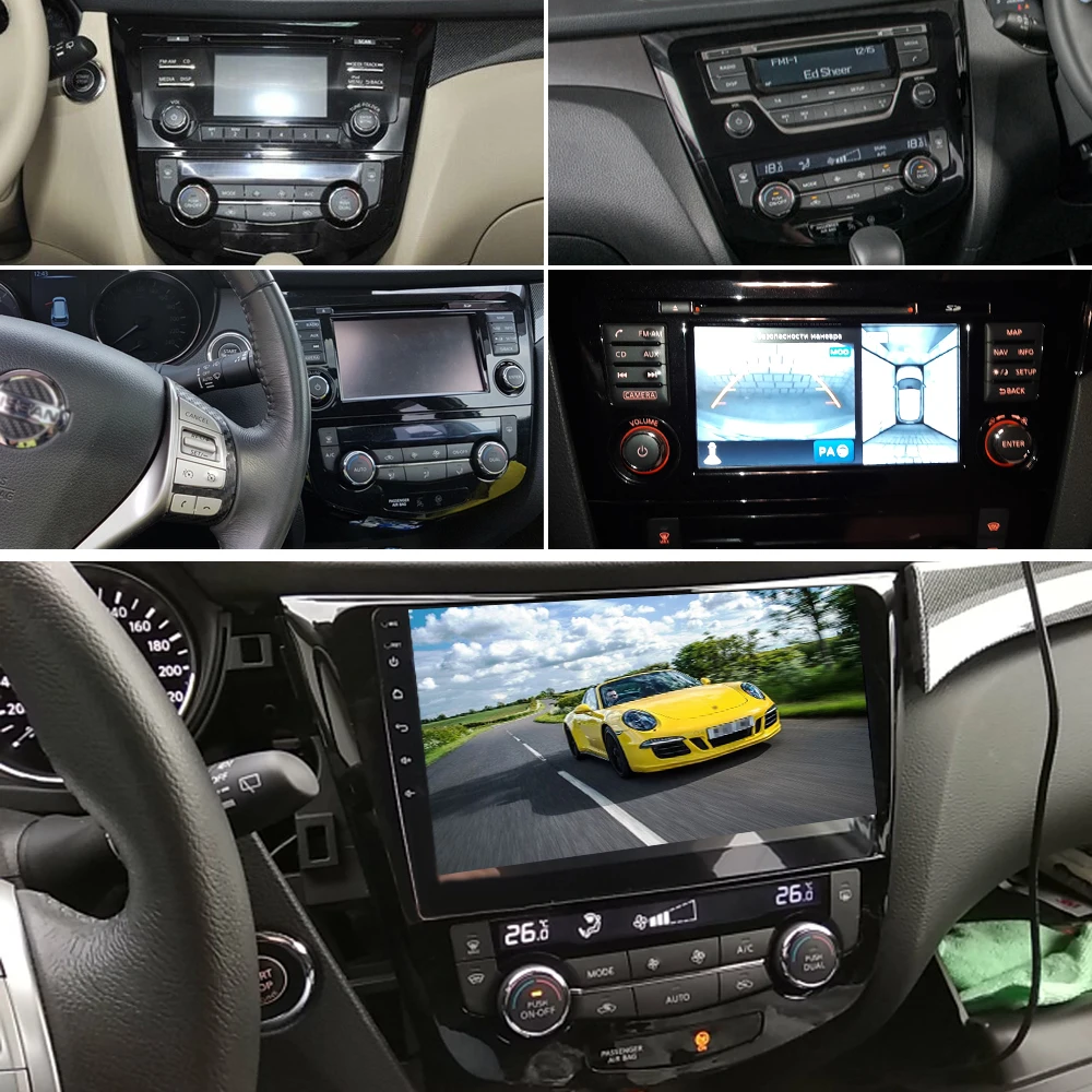 SINOSMART 8 ядро Процессор DSP автомобильный навигатор GPS плеер для Nissan X trail/Qashqai/Rogue/Dualis