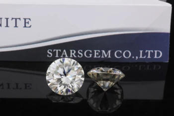 

Starsgem GH 14mm high quality loose moissanite gemstone 9ct round brilliant cut moissanite stone for jewelry making