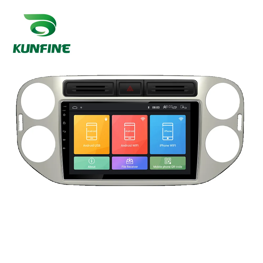 Восьмиядерный автомобильный DVD-плеер Android 10 0 GPS-навигация для VW Tiguan 2010 2011 2012 2013 2014