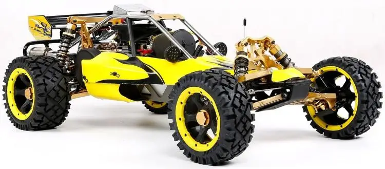 450 45CC бензиновый двигатель сплав Передний Задний рычаг с светодиодный светильник симметричный рулевое управление RC 2WD грузовик для 1/5 масштаб RUFAN Rovan Baja - Цвет: Yellow