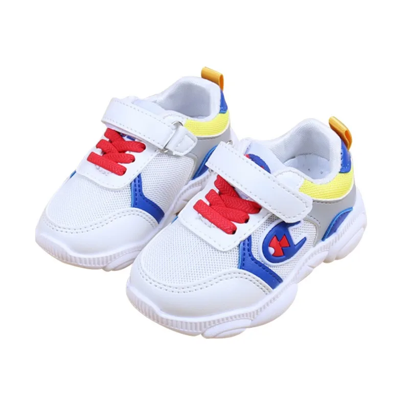 

Chirldren Casual Shoes For Baby Boys Girls Breathable Mixed Color Anti-Slip Shoes Sneakers Toddler Soft Soled 1-5Y