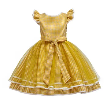 

Kids Dresses For Girls Summer Girls Dress Elegant Princess Dress Lattice New Birthday Party Ball Gown Children Clothing vestidos