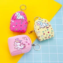 Модный функциональный мини-кошелек для мелочи из искусственной кожи на молнии для ключей