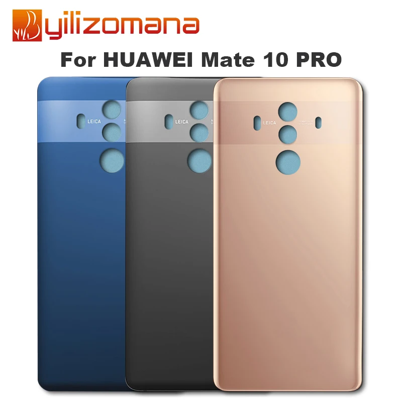 Крышка батарейного отсека YILIZOMANA задняя крышка для Huawei Mate 10 Pro стеклянная сменная