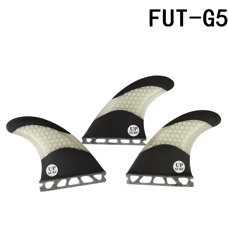 Black with White 2 Surf Future Fin paddle board G5 Upsurf логотип соты Стекловолоконные плавники доски для серфинга плавник Размер M 3 штуки в комплекте - Цвет: Black with White 2