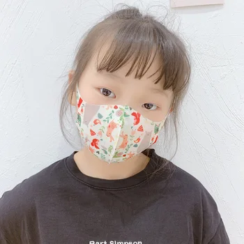 

Cartoon Children Face Masks 3-Ply Disposable Mouth Masks Earloop Polypropylene protection kids from sick fast delivery in stock