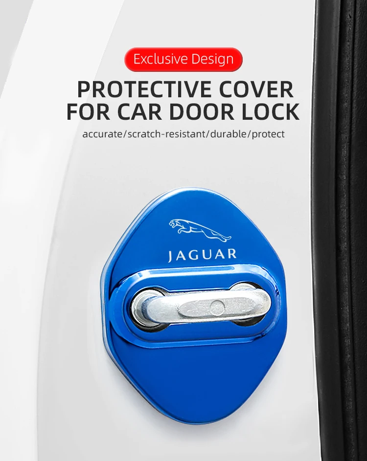 4 Plaques Plinthes En Acier Inox Pour Jaguar XF Sportbrake X250 – Protégez Le Seuil De Vos Portières Avec Style !