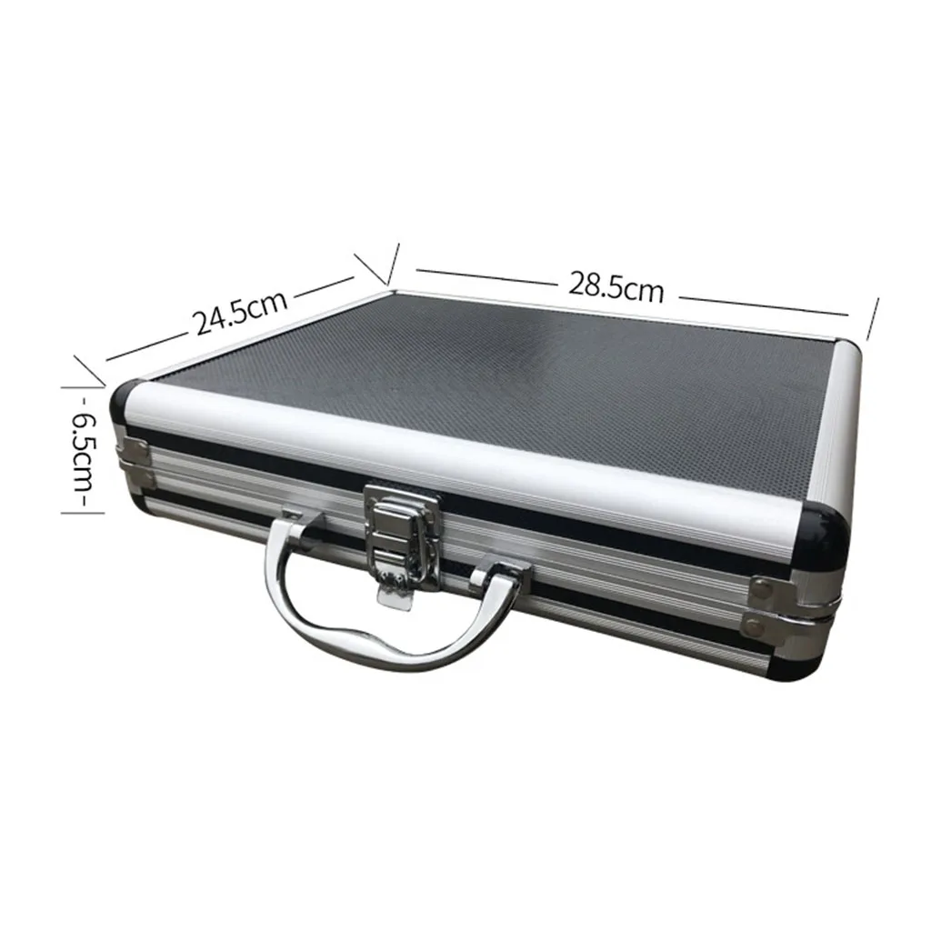 Aluminium Alloy Box Gem Jar Foam Insert Tray Jewelry Display Organizer Gemstones Beads Storage Case Jewelry Packaging