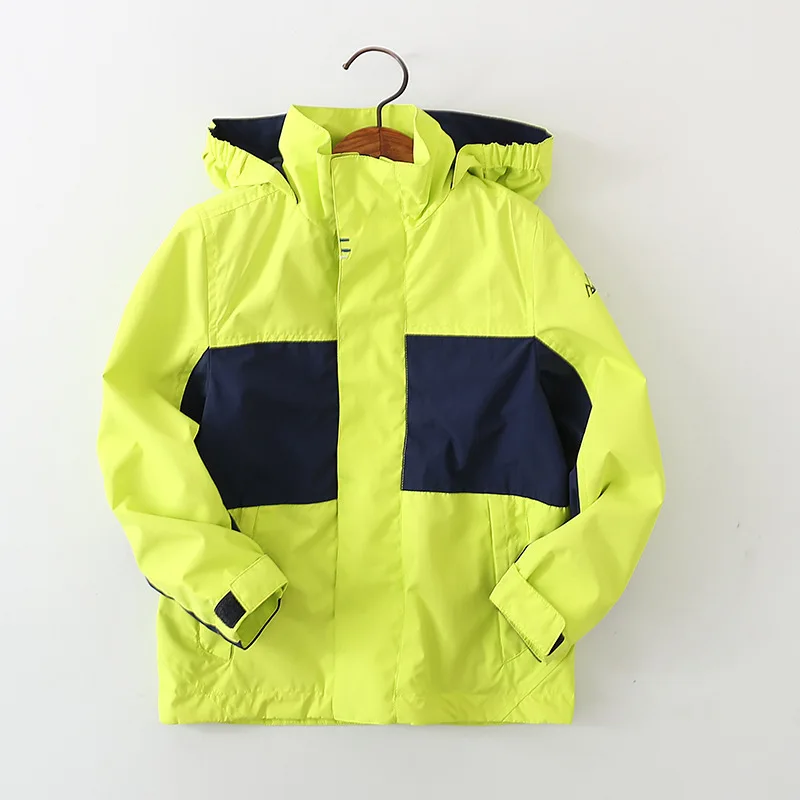 

90319 BOY'S Korean-style Mixed Colors CHILDREN'S Jacket 19 Autumn And Winter plus Velvet Raincoat Jacket