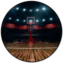 Круглый коврик для игры в баскетбол, ковры для гостиной, декоративные коврики для детской комнаты, коврики для спальни, современные коврики