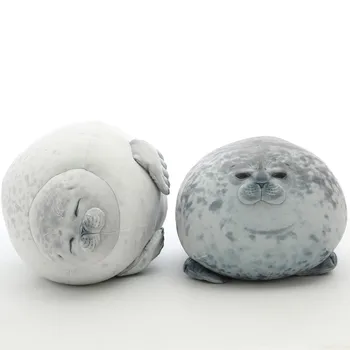 

Realistic 60cm Osaka Seal Holding Pillow Popular Soft Mime Seal Holding Cushion Plush Toys