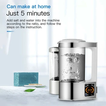 

Electric Hydrogen Water Generator Disinfection Water Maker Indoor Portable Hypochlorous Acid Water Making Machine 2L