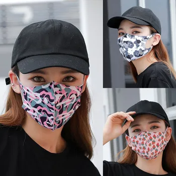 

Print Dustproof Facemasks Sport Face Mask Reusable Breathable Mouth Mask Pm2.5 Anti-Pollution Women Outdoor Cycling Mask 2020