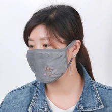 1 шт милые жесты хлопок Пылезащитная маска для лица рот держать женщин в тепле зимой Рот Маски