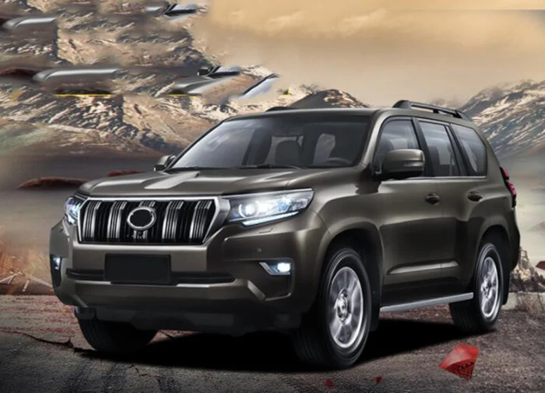 Задняя фара только для 10-19 Toyota Prado задняя фара рамка задние фары декоративная модификация
