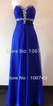 

free shipping new fashion 2018 maxi vestidos formales evening gown long prom crystal royal blue Mother of the Bride Dresses