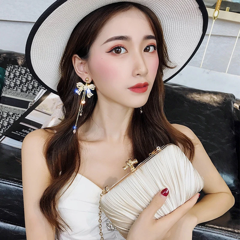 2019-New-Arrival-Pearl-Trendy-Water-Drop-Women-Dangle-Earring-Butterfly-knotted-Pearl-Earrings-Korean-Tassel (2)