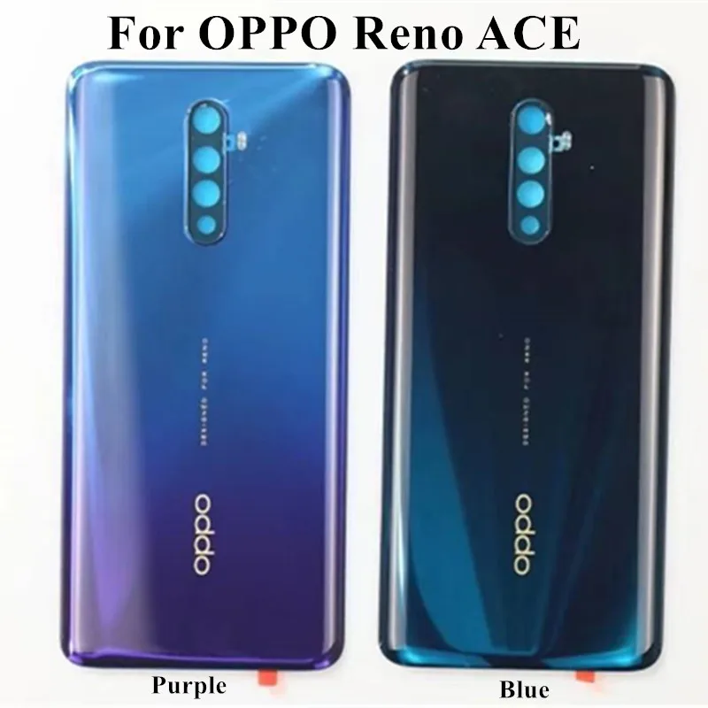 Чехол для OPPO Reno ACE, задняя крышка, стеклянная крышка, чехол для батареи с логотипом, замена MIXUEWEIQI