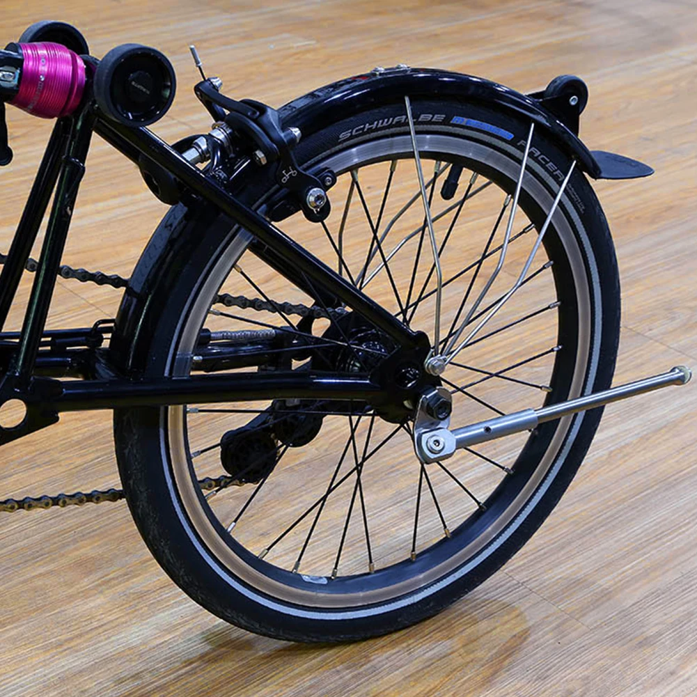 Боковая опора, Сверхлегкий винтажный складной велосипед из титанового сплава, инструменты 250 мм, Прочный кронштейн, велосипедная опора, парковочная подставка для Brompton