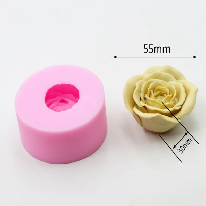

Rose Bud Silicone Soap Form Mold for Handmade Cookie Decorating Tool Diy Cake Fondant Mould Clay Baking Mold Gumpaste Fimo