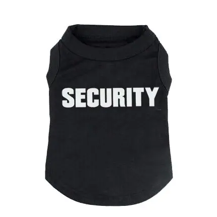 

Spring/Summer Cute Pet Vest Security Dog T Shirts Cotton Dog Police Costume Pet Apparel Pet Dog Clothes For Large Small Dogs