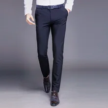New Fashion High Quality Cotton Men Suit Pants Straight Spring Autumn Long Male Classic Business Casual Trousers Full Length New Fashion High Quality Cotton Men Suit Pants Straight Spring Autumn Long Male Classic Business Casual Trousers Full Length
