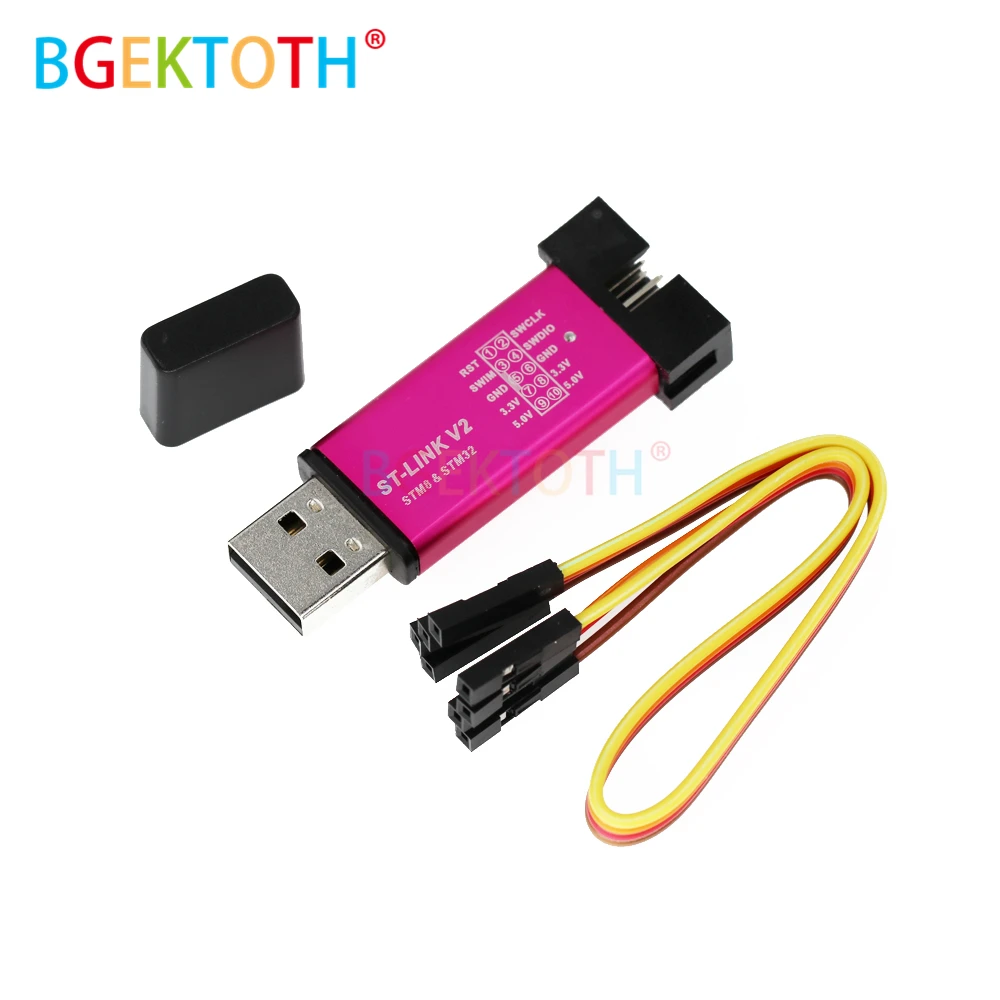 

Программатор ST LINK Stlink ST-Link V2 Mini STM8 STM32 для загрузки с крышкой A41, 1 шт.