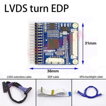 

LVDS to EDP turn board with cable for LCD controller board edp signal extention board with edp cable