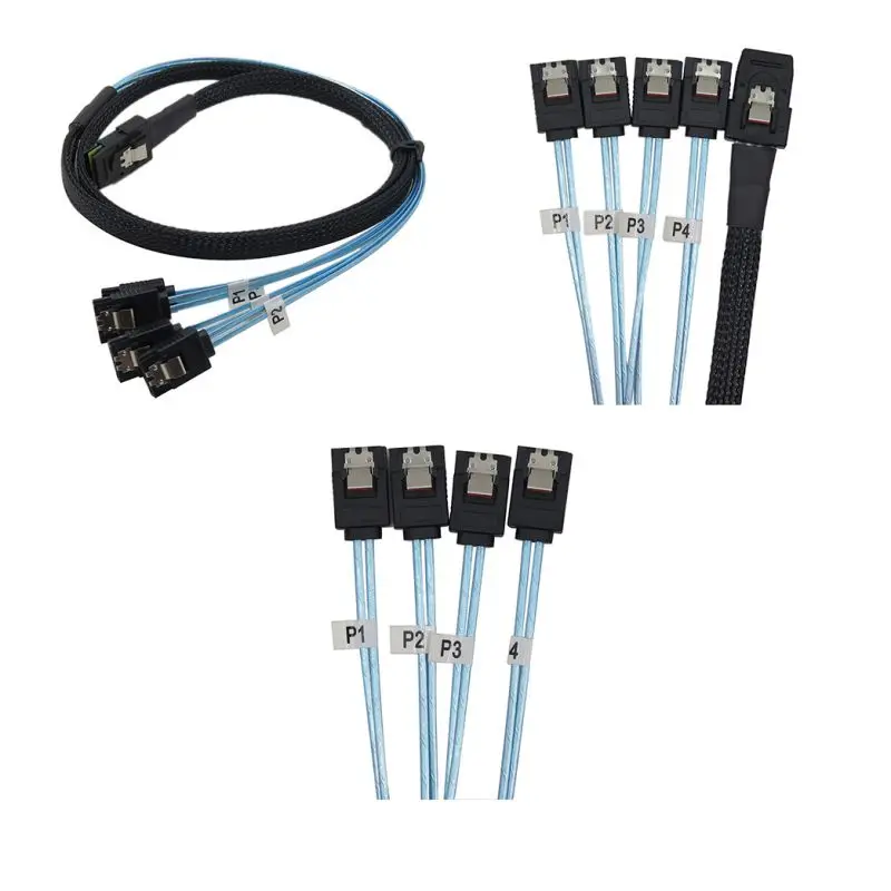 Новейший мини SAS 4i SFF-8087 36P 36-Pin типа «папа» для 4 SATA 7-контактный разветвитель адаптер кабель