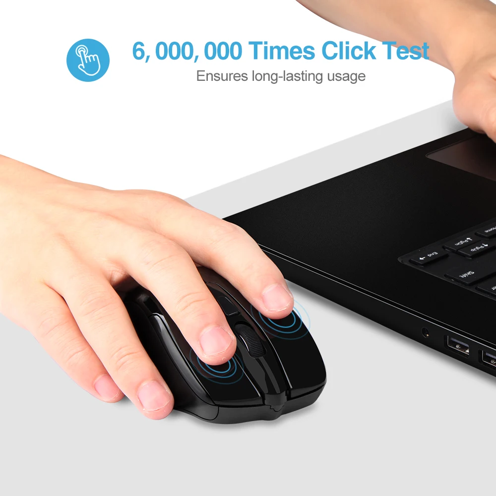 Беспроводная мышь TeckNet 2600 dpi компьютерная Bluetooth для ПК эргономичная 3 0 USB