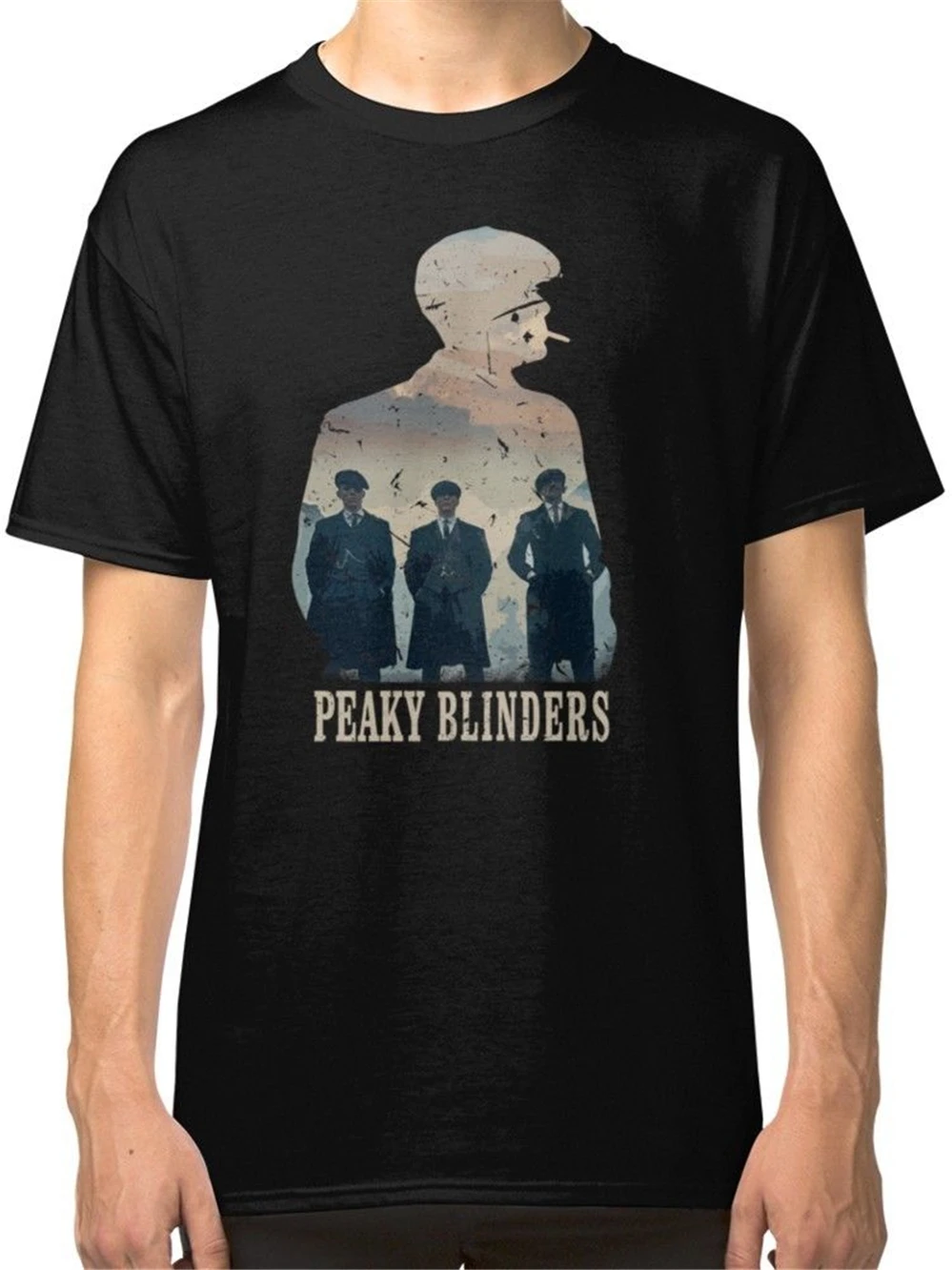 Черные футболки Peaky Blinders футболка одежда размера плюс | Мужская